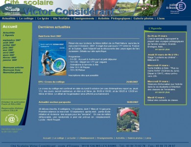 Site Internet Lycée Victor Considérant